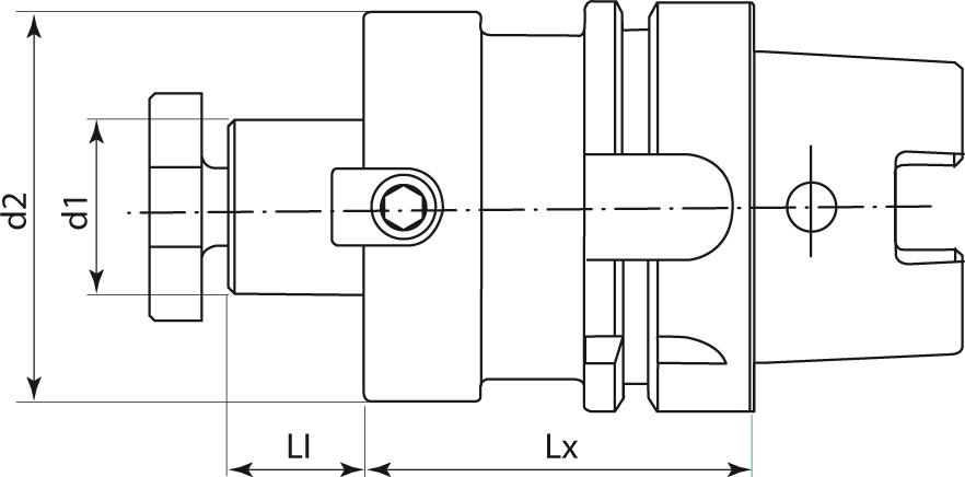 Ändfräsdorn DIN 69893A HSK-A63