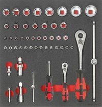 Hylsnyckelinsats 1/4" & 1/2" 2/3