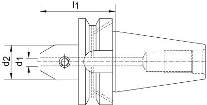 Weldonhållare DIN JISB 6339-AD/B - 6mm, BT40