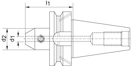 Weldonhållare JISB 6339AD/B BT40 10mm /100mm