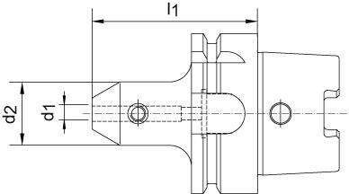 Weldonhållare DIN 69893A IK HSK-A63 10x65mm