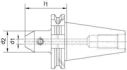 Weldonhållare DIN 69871AD/B SK40 10mm/ 50mm KK