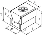 Dubbel kilspännare Spännkraft 1,3 kN