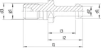 Dragtapp DIN JISB 6339, BT40 - M16, 90°
