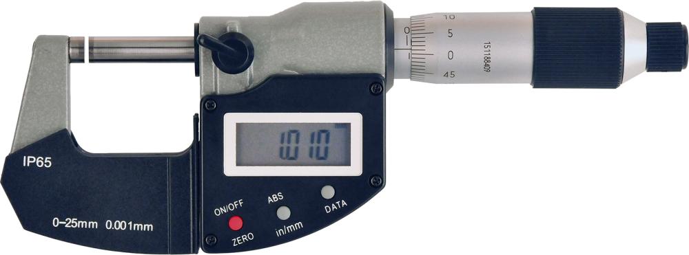 Digital bygelmikrometer 0,001 IP65