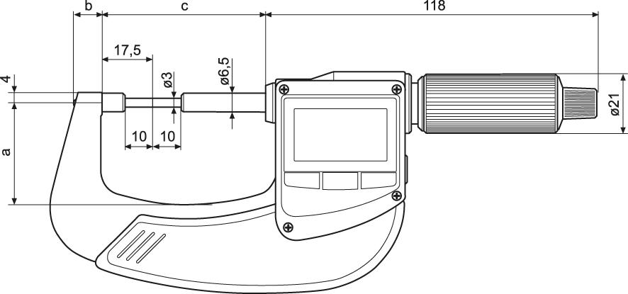 Digital bygelmikrometer 40EWRi