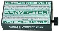 Convertor, Omvandlare MM- Tum och omvänt, 60x30x110mm