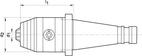 CNC-Borrchuck kort DIN 2080 Vä/Hö 1,5-16 SK40