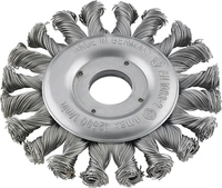 Cirkulärborste ståltråd hö/vä 125x0,5mm tvinnad