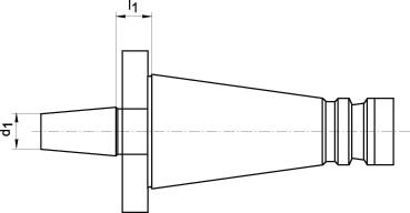 Borrchucksdorn DIN 2080 SK40-B16