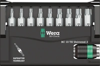 Bitssortiment Bit-Check 10-delar T6-40,