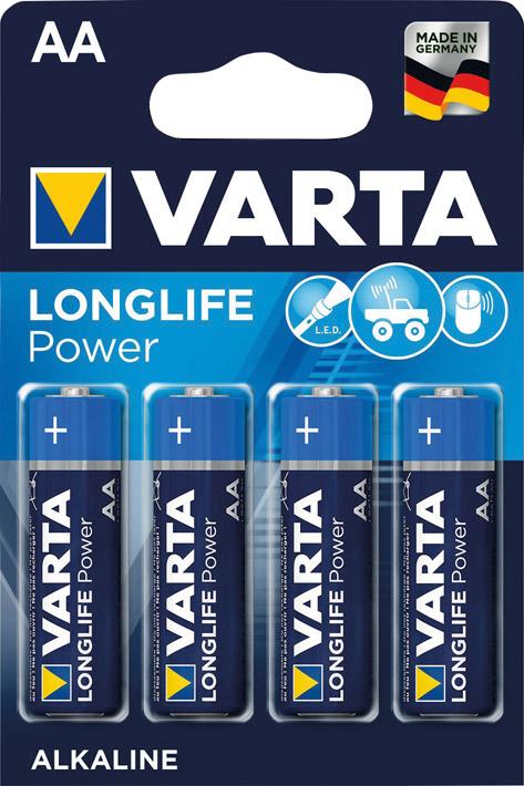 Batteri Longlife Power AA LR06, 4 pack i blister