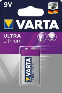 Batteri 6L/R61 9V Ultra Litium, Blister 1st
