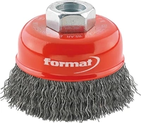 Axialborste ståltråd M14 80x0,30mm vågig