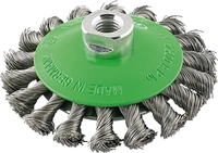 Axialborste rostfri M14 115x0,50mm tvinnad