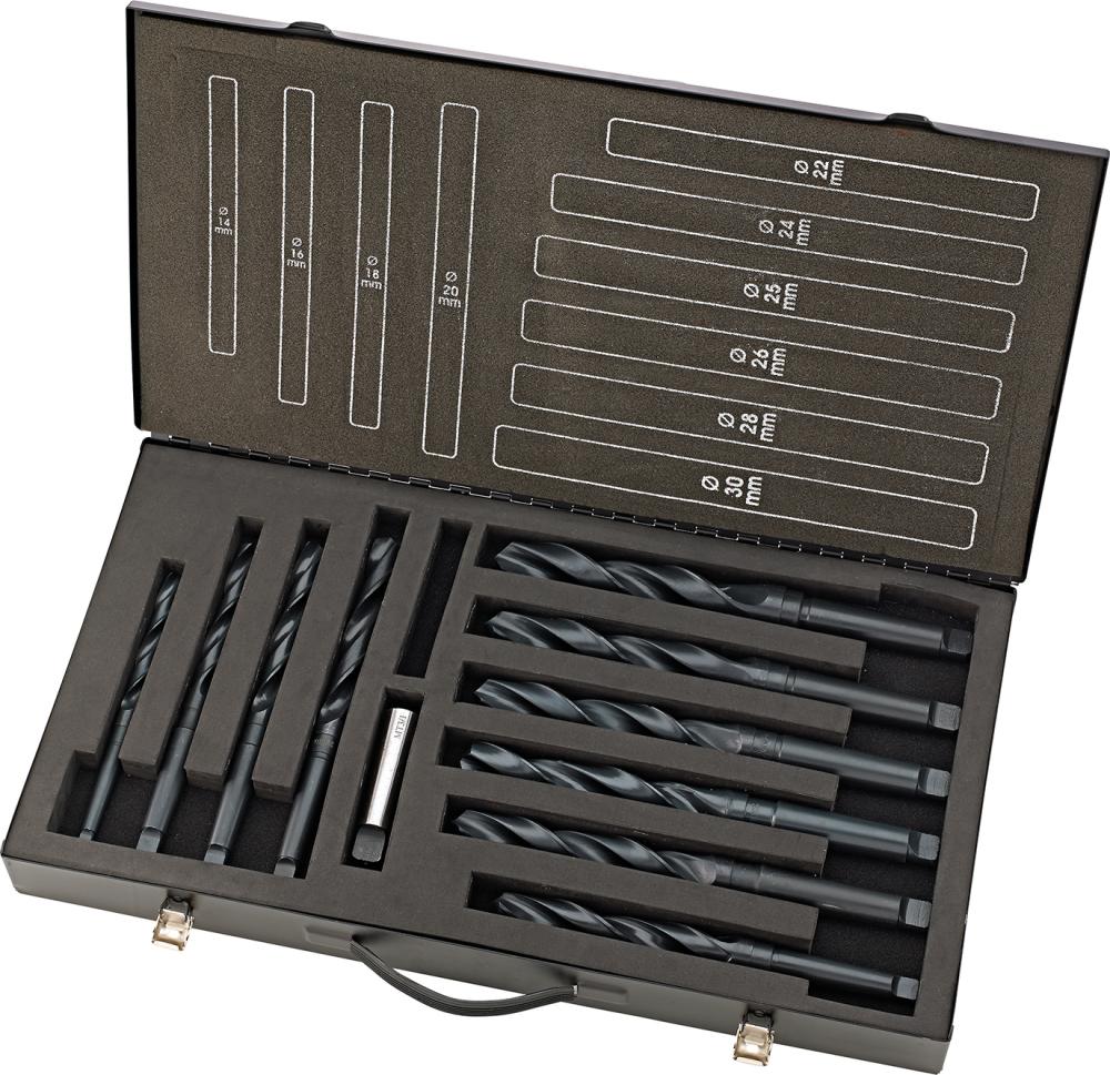 Spiralborrsats HSS, 14-30mm valsade med morsekona