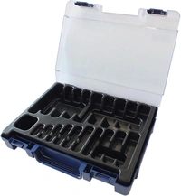 Borrbox tom i plast för 170-delar 1-10,0mm