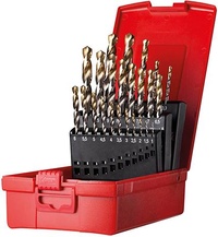 Spiralborrsats A095200 HSS TiN Tip 118° 24-delar 1-10,5mm