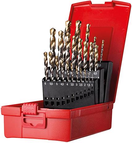 Spiralborrsats A095 HSS TiN Tip 118°