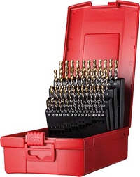 Spiralborrsats A095202 TiN Tip 118° 51-delar, 1-6mm