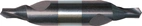 Dubbhålsborr DIN 333A HSSE TiAlN 1,6mm