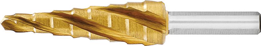 Stegborr med spiralspår HSS TiN 4-skär