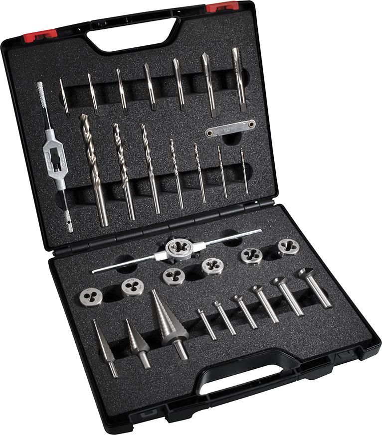 Verktygssats för metall EGB, SE med stegborr och försänkare