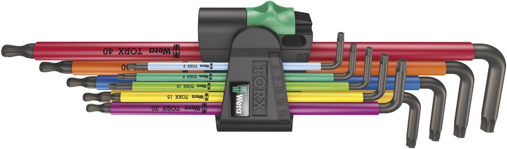 Torxnyckelsats 967/9 TX XL Multicolour 1 T8-T40