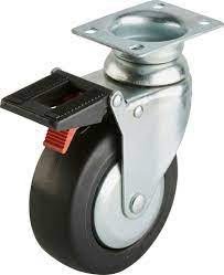 Hjul, svängbart med broms till verktygsvagn