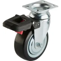 Hjul med broms till verktygsvagn