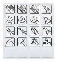 Etikettsats magnetisk (20 st)