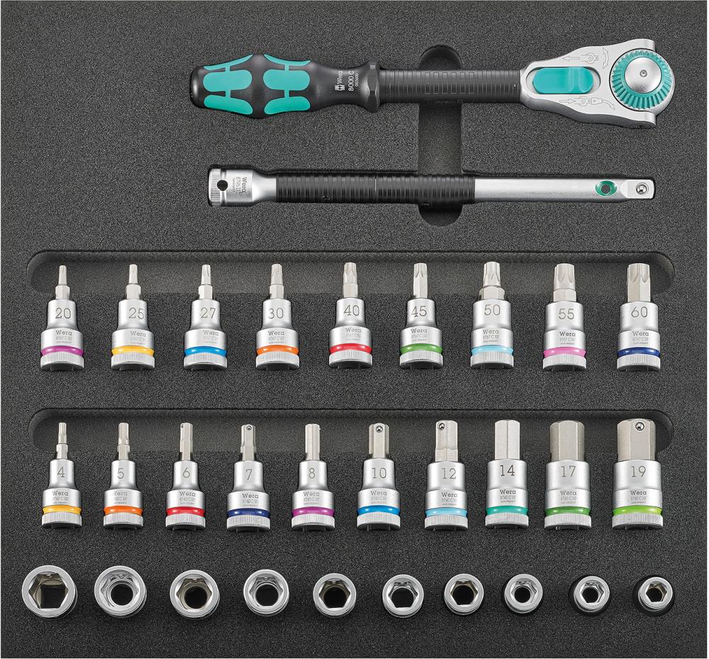 Verktygsinsats 1/3 Hylsnyckelsats 1/2"  Zyklop