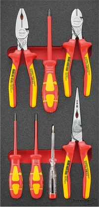 Verktygsinsats 1/3 Skruvmejslar och tänger VDE