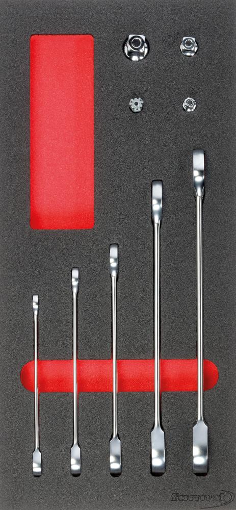 Verktygsinsats U-Ringspärrnycklar raka 1/3