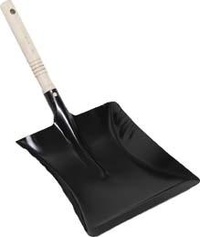 Sopskyffel metall svart 22cm