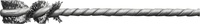 Rörborste Mikro Stål  Ø16x25/90mm, Sk. 3,8mm