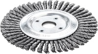 Cirkulärborste stål tvinnad tråd 125x6mm