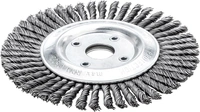 Cirkulärborste stål tvinnad tråd 125x6mm
